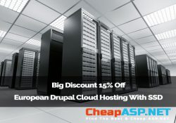 Big Discount 15% Off European Drupal Cloud Hosting With SSD