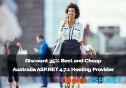 Discount 35% Best and Cheap Australia ASP.NET 4.7.1 Hosting Provider